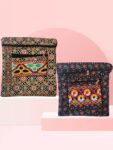 Shantiniketan Printed Combo Of 2 Folding Sling Bags