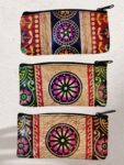 Shantiniketan Batik Leather 5-Inch Coin Purse Combo (Set of 3) – Handmade Art from Bengal