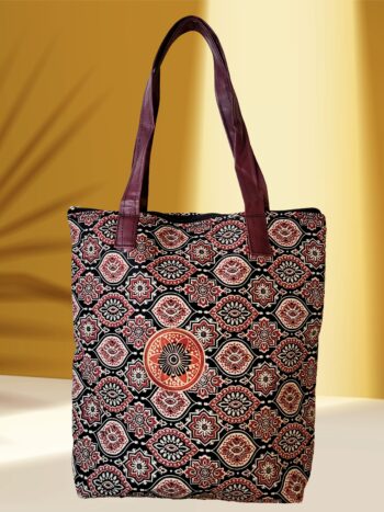 Shantiniketan Printed Cotton Shoulder Bag | Lightweight Handcrafted Everyday Bag