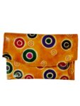Women’s Shantiniketan Leather Clutch Multicolour 6-Inch (Yellow)